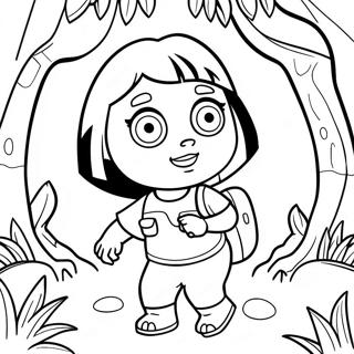 Buc Tranh To Mau Cuoc Hanh Trinh Rung Cua Dora The Explorer 34087-7442