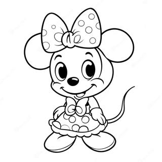 Trang To Mau Minnie Mouse De Thuong Voi No 3570-1976