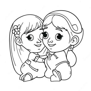 Buc Tranh To Mau Luca Va Giulia Tranh Tô Màu