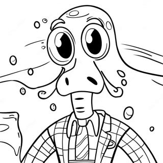 Trang To Mau Squidward Voi Spongebob 41450-9067