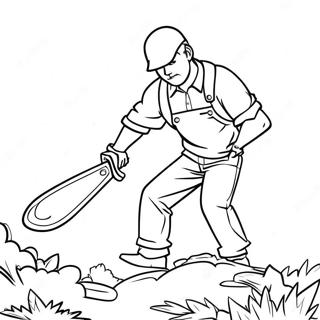 Trang To Mau Chainsaw Man Dang Hanh Dong 42728-9336