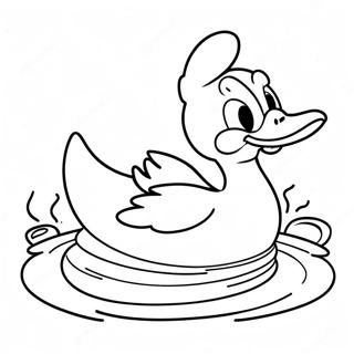 Trang To Mau Donald Duck Boi Trong Ho Boi 43208-9452
