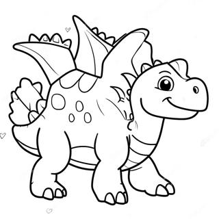 Khủng Long Stegosaurus Tranh Tô Màu