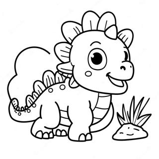 Trang To Mau Stegosaurus Con Nghich Ngom 43293 9461