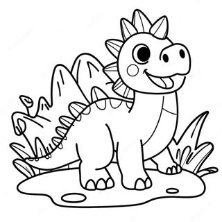 Trang To Mau Stegosaurus Con Nghich Ngom 43293 9463