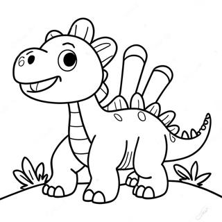 Trang To Mau Stegosaurus Con Nghich Ngom 43293 9464
