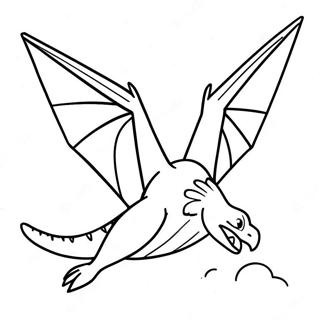 Pterodactyl Trang tô màu