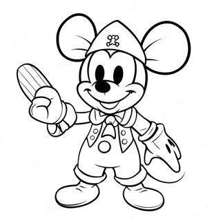 Chuột Mickey Tranh Tô Màu