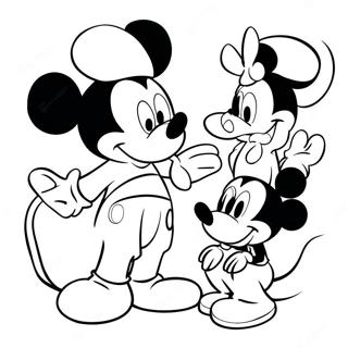 Mickey Mouse Voi Ban Be Trang To Mau 4467 798