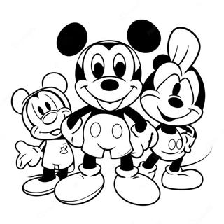 Mickey Mouse Voi Ban Be Trang To Mau 4467 799