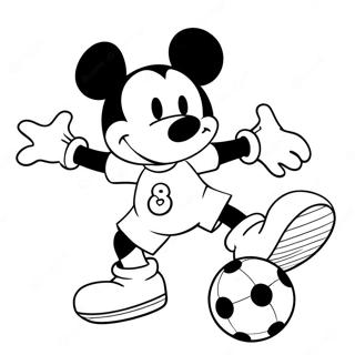 Mickey Mouse Choi Bong Da Trang To Mau 4468 261