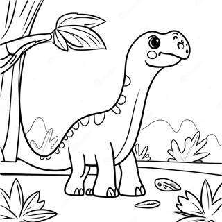 Brachiosaurus Tranh Tô Màu