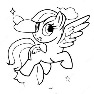 Rainbow Dash Bay Tren Bau Troi Trang To Mau 4557-1206