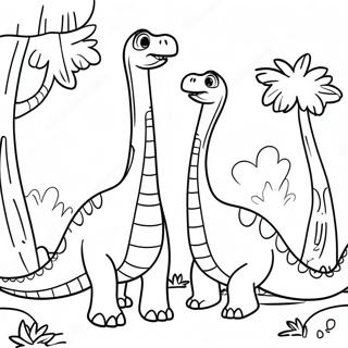 Gia Dinh Brachiosaurus Trang To Mau 45583-9991