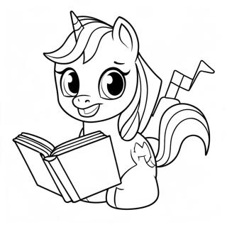 Twilight Sparkle Doc Sach Trang To Mau 4558-1357
