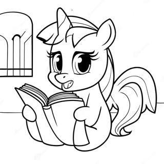 Twilight Sparkle Doc Sach Trang To Mau Tranh Tô Màu