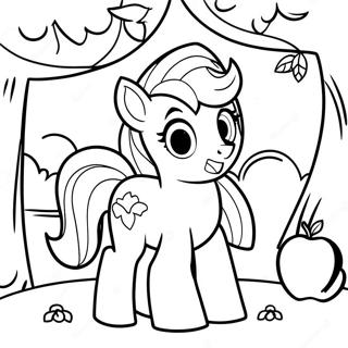 Applejack Trong Vuon Cay An Trai Trang To Mau 4561 531