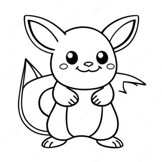 Raichu Tranh Tô Màu