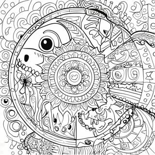 Mandala Halloween Dang So Trang To Mau 50075-10964