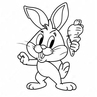 Bugs Bunny Voi Ca Rot Trang To Mau 51447-11251