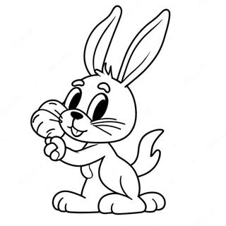 Bugs Bunny Voi Ca Rot Trang To Mau 51447-11252