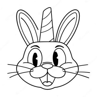 Bugs Bunny Trong Chiec Mu Ngo Ngan Trang To Mau 51449-11257