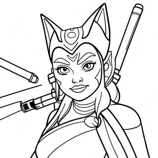 Ahsoka Tranh Tô Màu