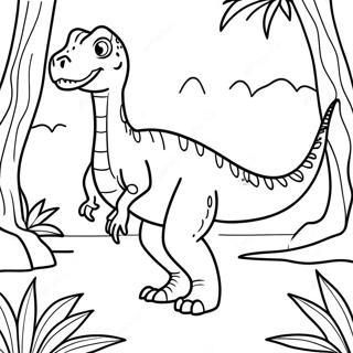 Trang To Mau Allosaurus Trong Rung 55161 12084