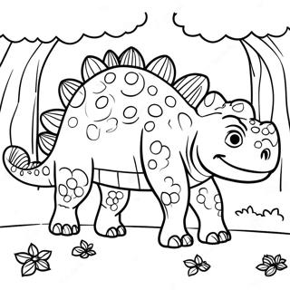 Trang To Mau Ankylosaurus Thuc Te Trong Rung 55256-12103