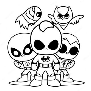 Trang Tô Màu Đội Teen Titans Go Tranh Tô Màu