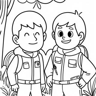 Cuộc Phiêu Lưu Của Chris Và Martin Kratt Tranh Tô Màu