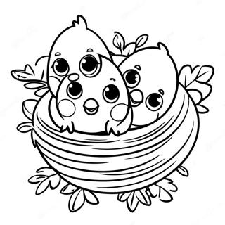 Trang To Mau Nhung Chu Chim Non Hanh Phuc Trong To 656 1549