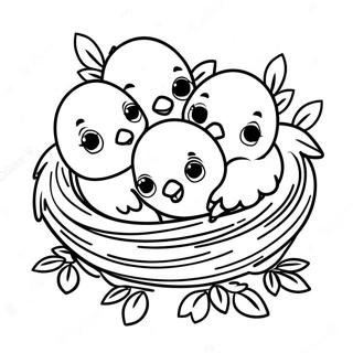 Trang To Mau Nhung Chu Chim Non Hanh Phuc Trong To 656 1550