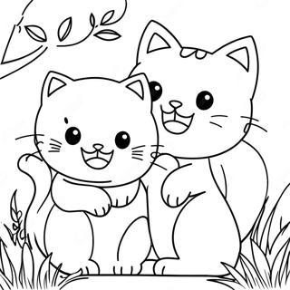 Trang To Mau Nhung Chu Meo Con Vui Tuoi Trong Mua Xuan 657 1597