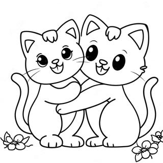 Trang To Mau Nhung Chu Meo Con Vui Tuoi Trong Mua Xuan 657 1598