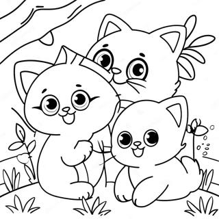 Trang To Mau Nhung Chu Meo Con Vui Tuoi Trong Mua Xuan 657 1599