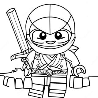 Trang To Mau Lego Ninjago Lloyd Nhu Ninja Xanh 6840-2454