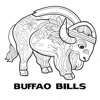 Trang To Mau Logo Buffalo Bills 69573-15227