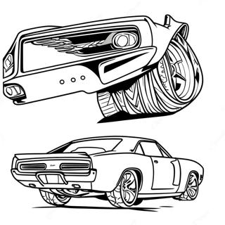 Trang Tô Màu Dodge Charger Thanh Lịch Tranh Tô Màu