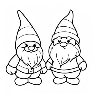 Tượng Gnome Giáng Sinh Tranh Tô Màu