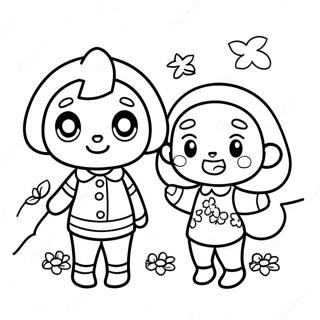 Trang To Mau Cac Nhan Vat Animal Crossing De Thuong Tren Nintendo Switch Tranh Tô Màu