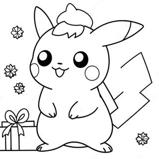 Pikachu Giáng Sinh Tranh Tô Màu