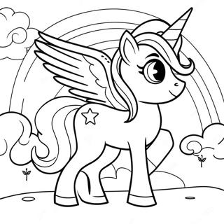 Trang To Mau Alicorn Trong Canh Sac Cau Vong 73113-16718