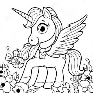 Trang To Mau Alicorn Thanh Lich Giua Nhung Bong Hoa 73114-16721