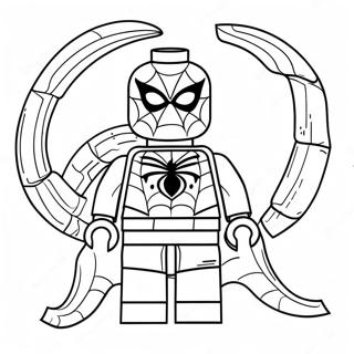 Lego Spiderman Tranh Tô Màu