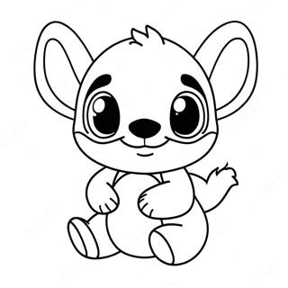 Stitch Dễ Thương Giáng Sinh Tranh Tô Màu