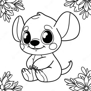 Stitch Dễ Thương Giáng Sinh Tranh Tô Màu