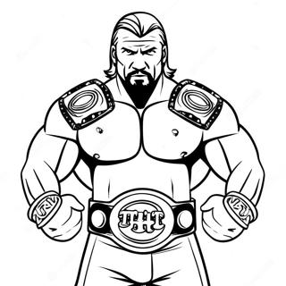 Noi Cac Diem Triple H Om Hai Dai Lung Tranh Tô Màu