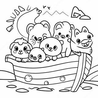 Trang To Mau Dong Vat Con De Thuong Tren Tau Noah 74344-17679