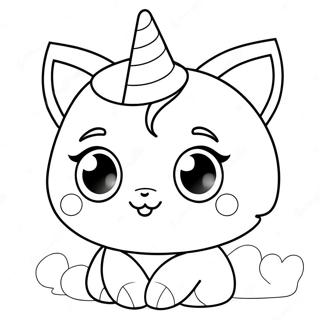 Trang Tô Màu Mèo Unicorn Tranh Tô Màu